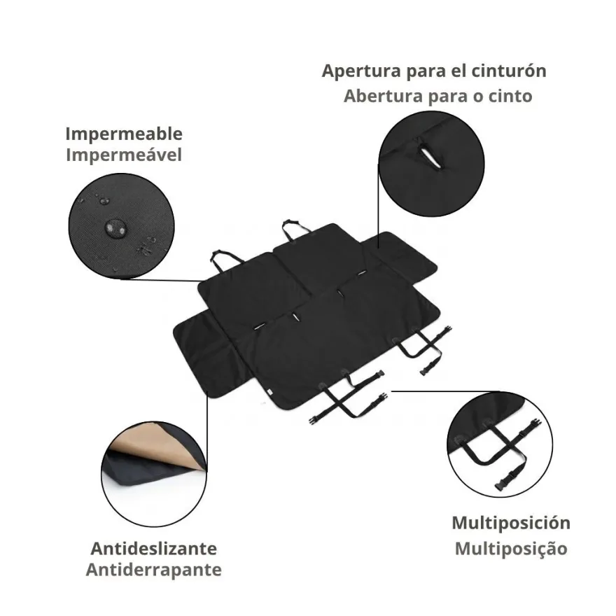 Outech Funda de Coche Impermeable para mascotas
