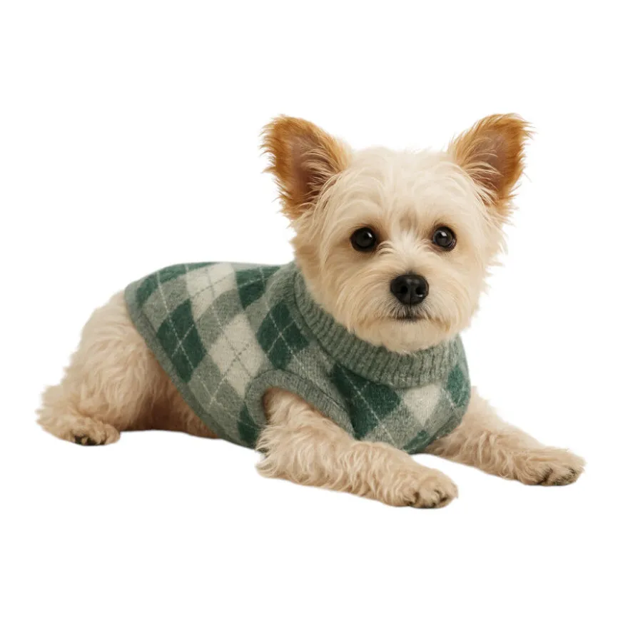 Outech Jersey con Rombos Verdes para perros