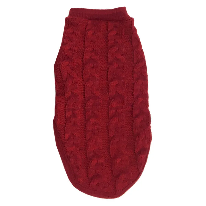 Outech Jersey rojo de trenza para perros