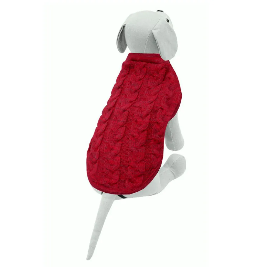 Outech Jersey rojo de trenza para perros