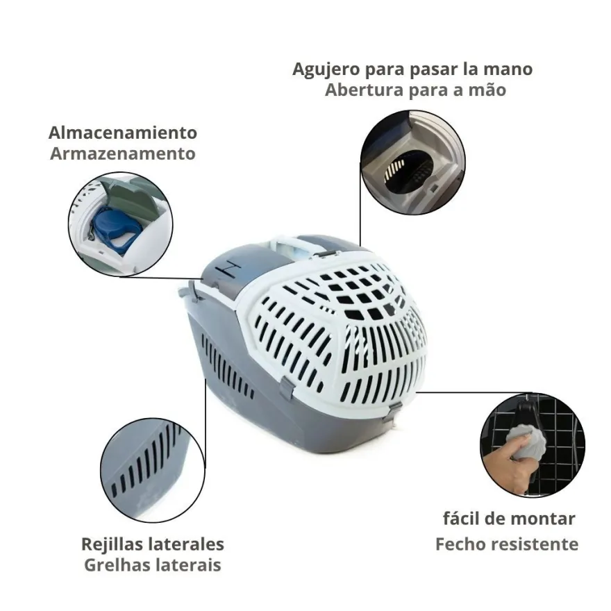 Outech Neila Transportín especial coche para perros y gatos