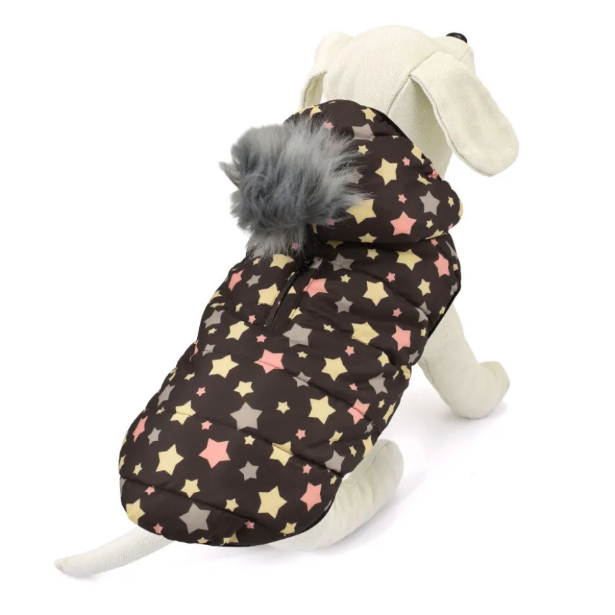 Outech Star Pompon Abrigo con Capucha para perros