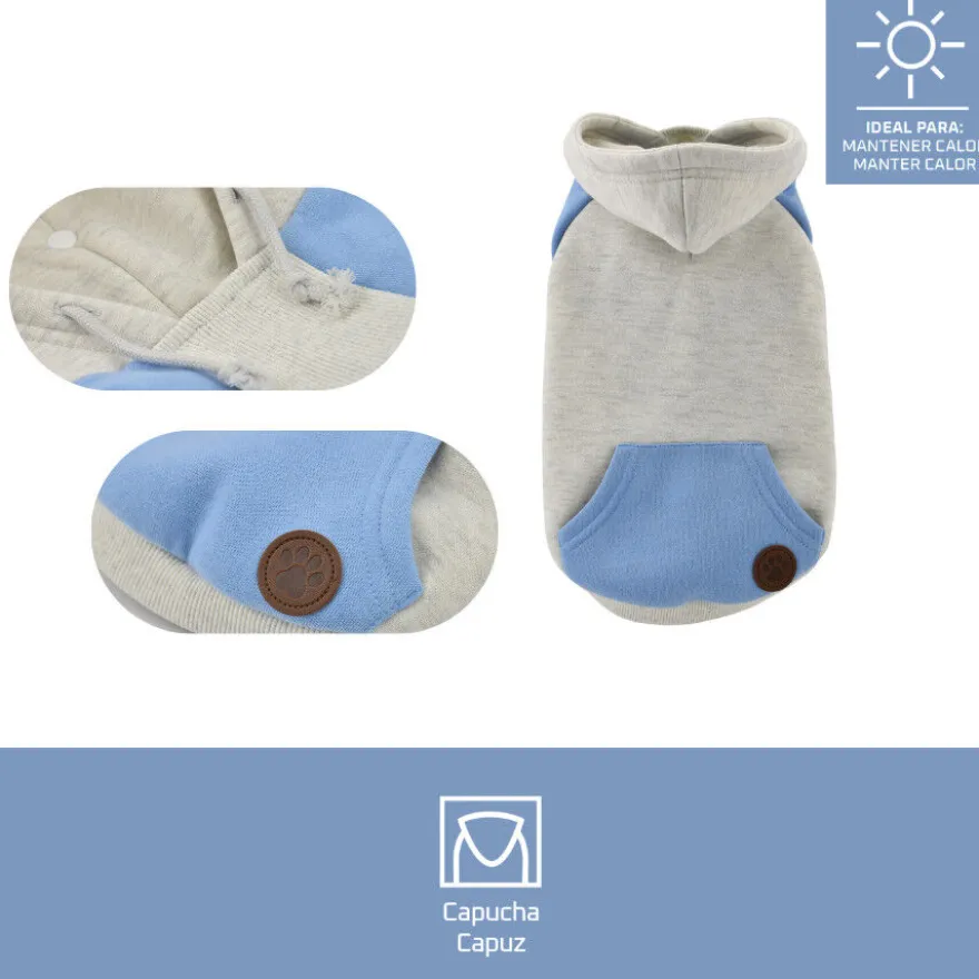Outech Sudadera con Capucha Azul para perros