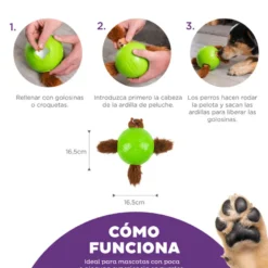 Outward Hound Snuffle n’ Treat Pelota Interactiva Portagolosinas para perros