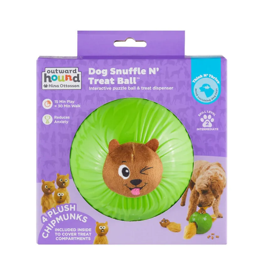 Outward Hound Snuffle n’ Treat Pelota Interactiva Portagolosinas para perros