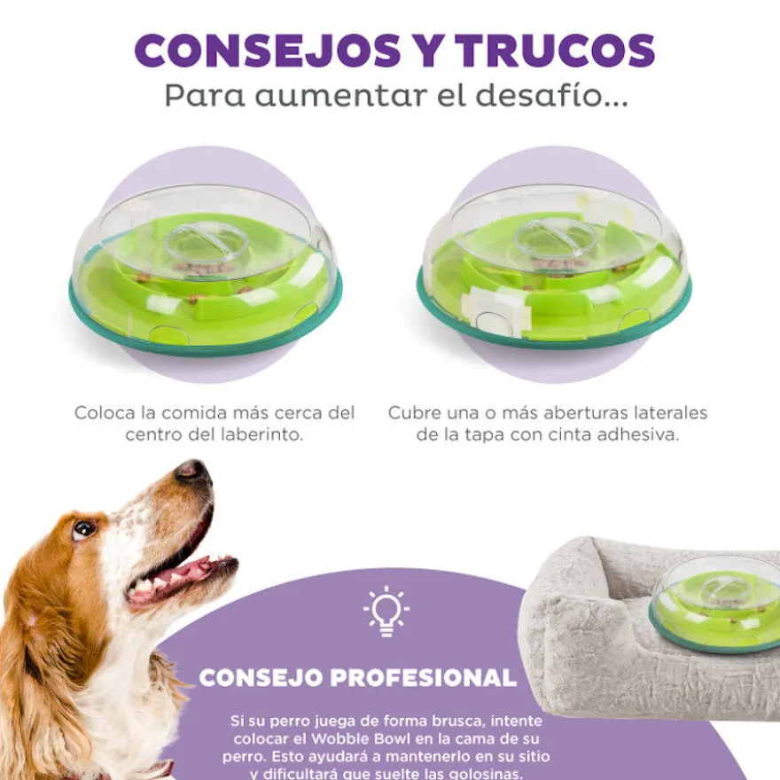 Outward Hound Wobble Bowl Juguete Interactivo Portagolosinas para perros