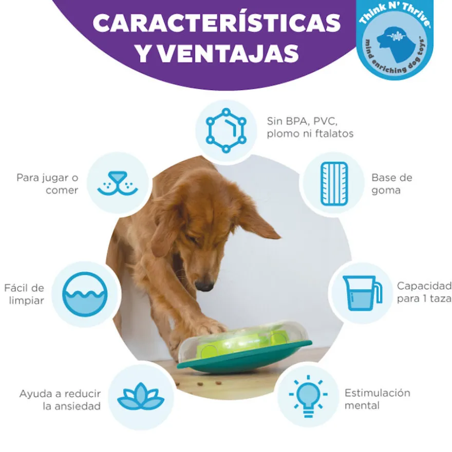 Outward Hound Wobble Bowl Juguete Interactivo Portagolosinas para perros