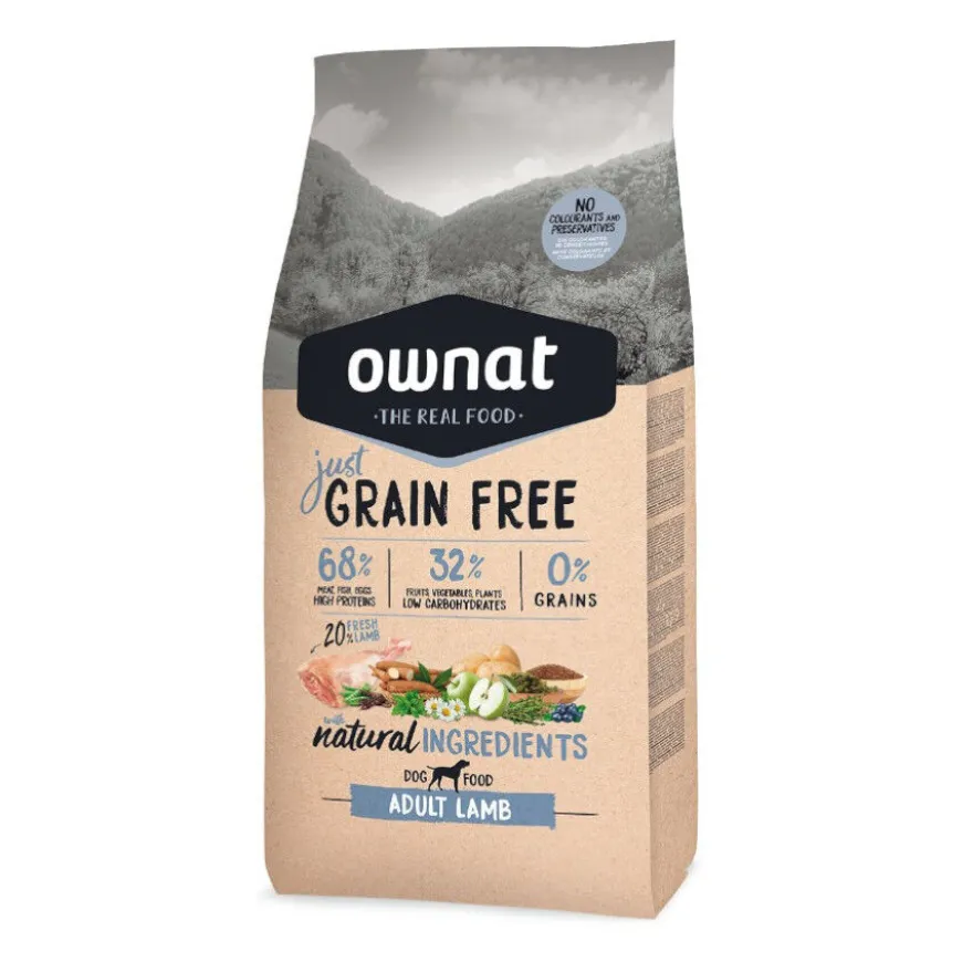 Ownat Just Grain Free Adult Cordero pienso para perros