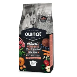 Ownat Medium Ultra Cordero y Arroz pienso para perros