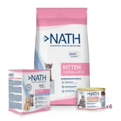 Pack Nath Kitten - Comida + Leche Maternizada para gatitos