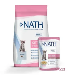 Pack Nath Kitten - pienso y comida húmeda para gatito