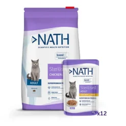 Pack Nath Sterilised - pienso y comida húmeda para gato