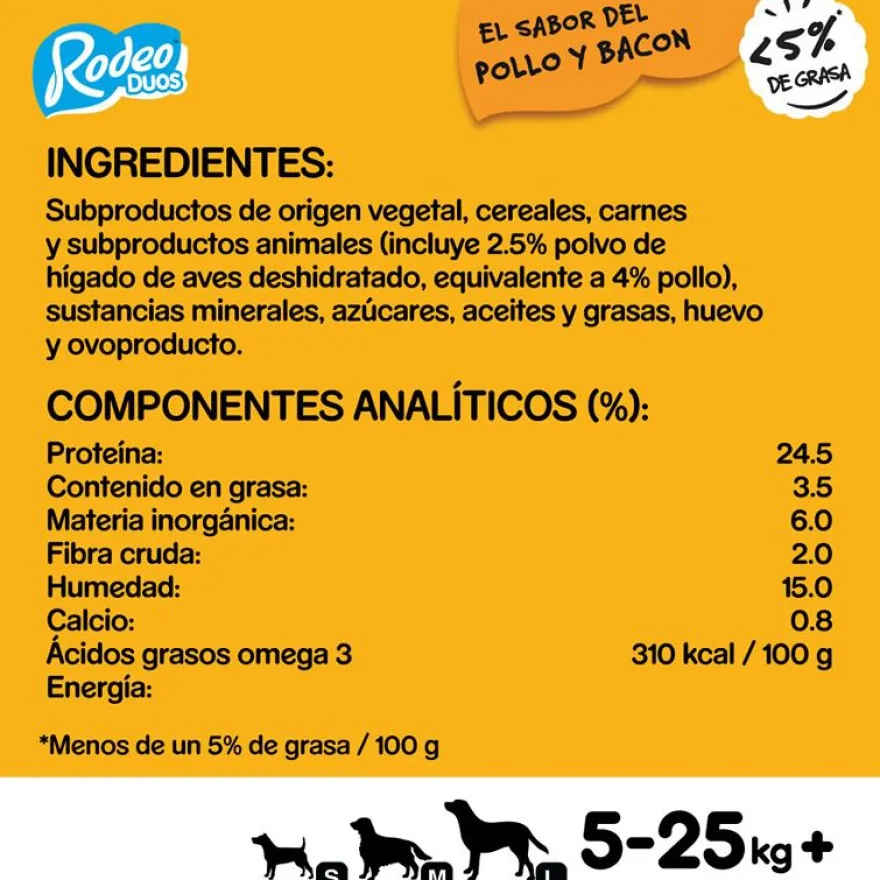 Pedigree Rodeo Duos Snack Pollo y Bacon para Perros