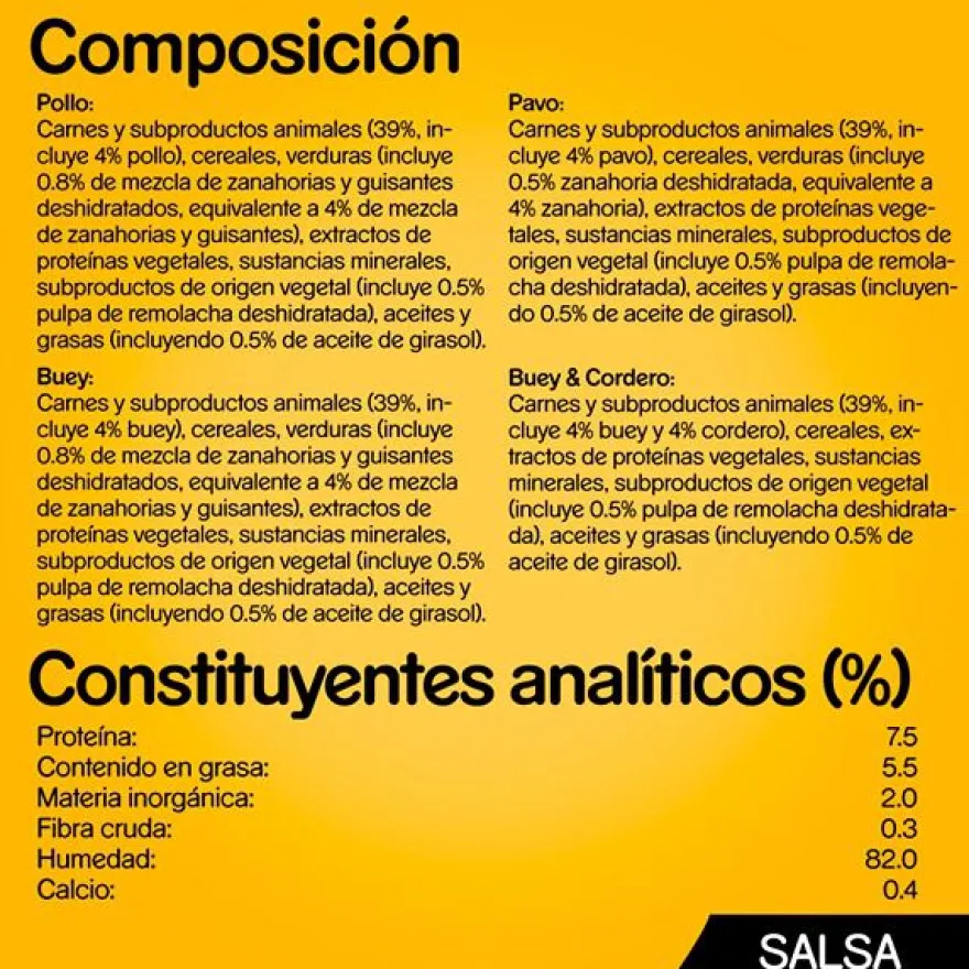 Pedigree Sabores Mixtos Salsa en Bolsita para Perros - Multipack