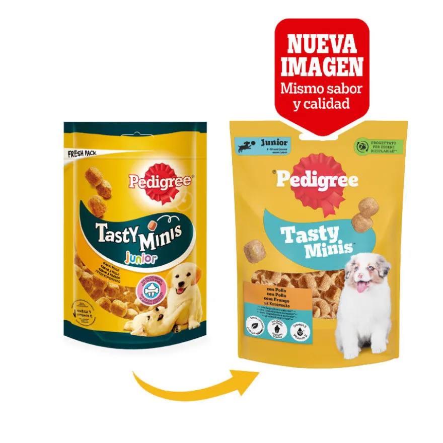 Pedigree Tasty Minis Premios Sabor Pollo para Perros Cachorros