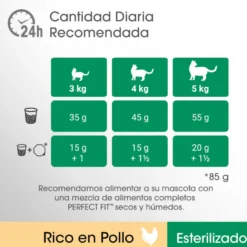 Perfect Fit Adult 1+ Esterilizado Pollo pienso para gatos