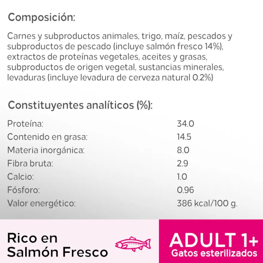 Perfect Fit Adult 1+ Esterilizado Salmón pienso para gatos