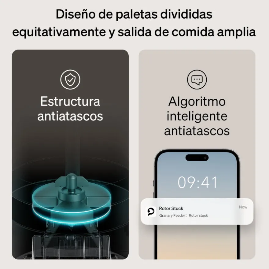 Petlibro Granary Wi-Fi Comedero Automático Negro para perros y gatos