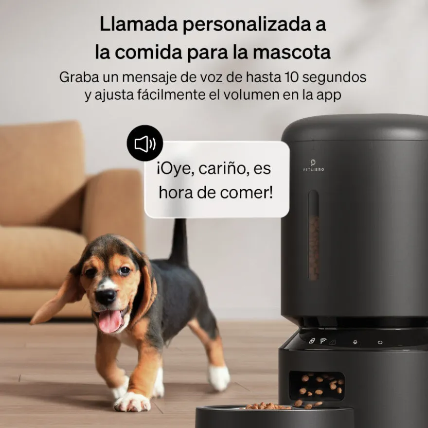 Petlibro Granary Wi-Fi Comedero Automático Negro para perros y gatos