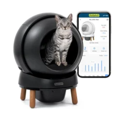 PetSafe SmartSpin Arenero Autolimpiable Negro para gatos