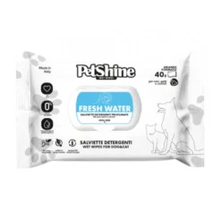 PetShine Fresh Water Toallitas Húmedas sin Alcohol para perros y gatos