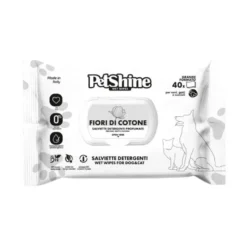 Petshine Toallitas húmedas Flor de algodón para perros y gatos