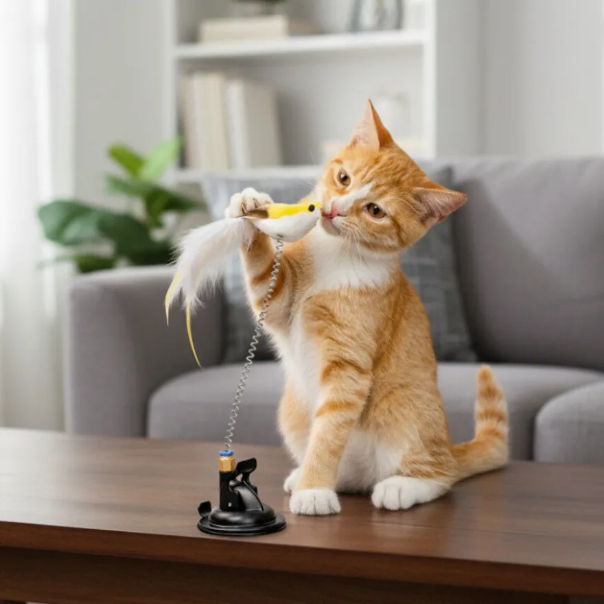 Playology Juguete Interactivo Señuelo Pájaro para gatos