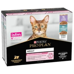 Pro Plan Adult Delicate Digestion Pavo y Pescado del Océano en Salsa sobre para gatos - Multipack