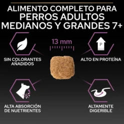 Pro Plan Adult Medium y Large Pollo pienso para perros Sénior +7