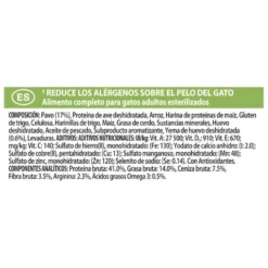 Pro Plan LiveClear Sterilised Adult Pavo pienso para gatos
