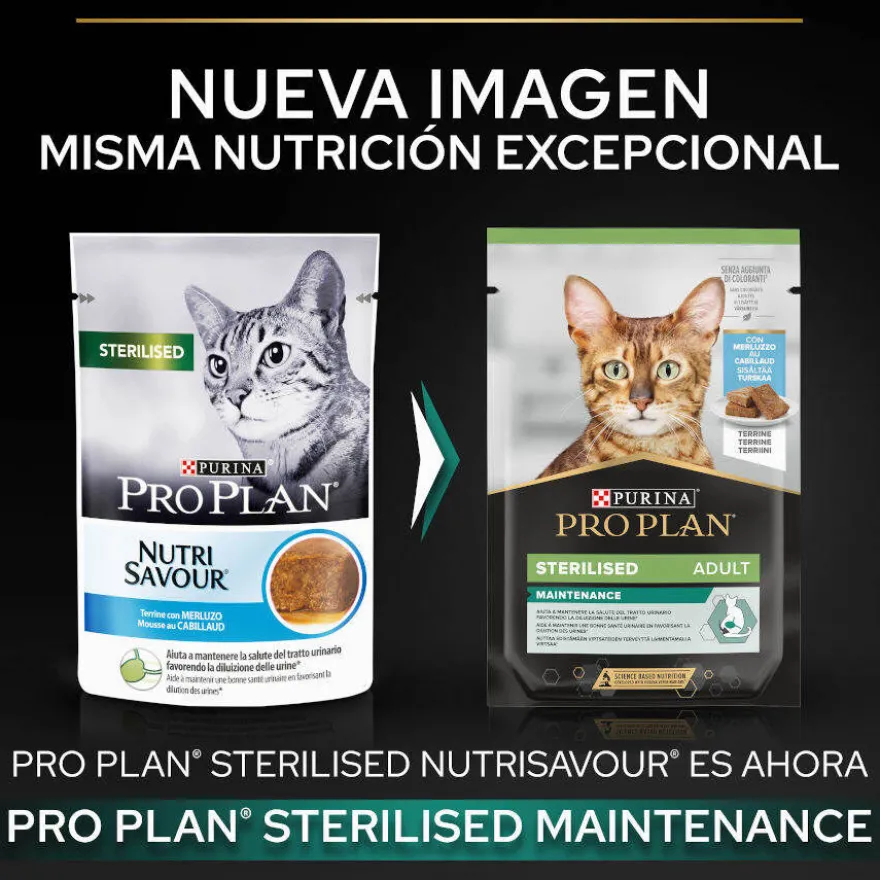 Pro Plan Multipack Sobres Bacalao para gatos esterilizados