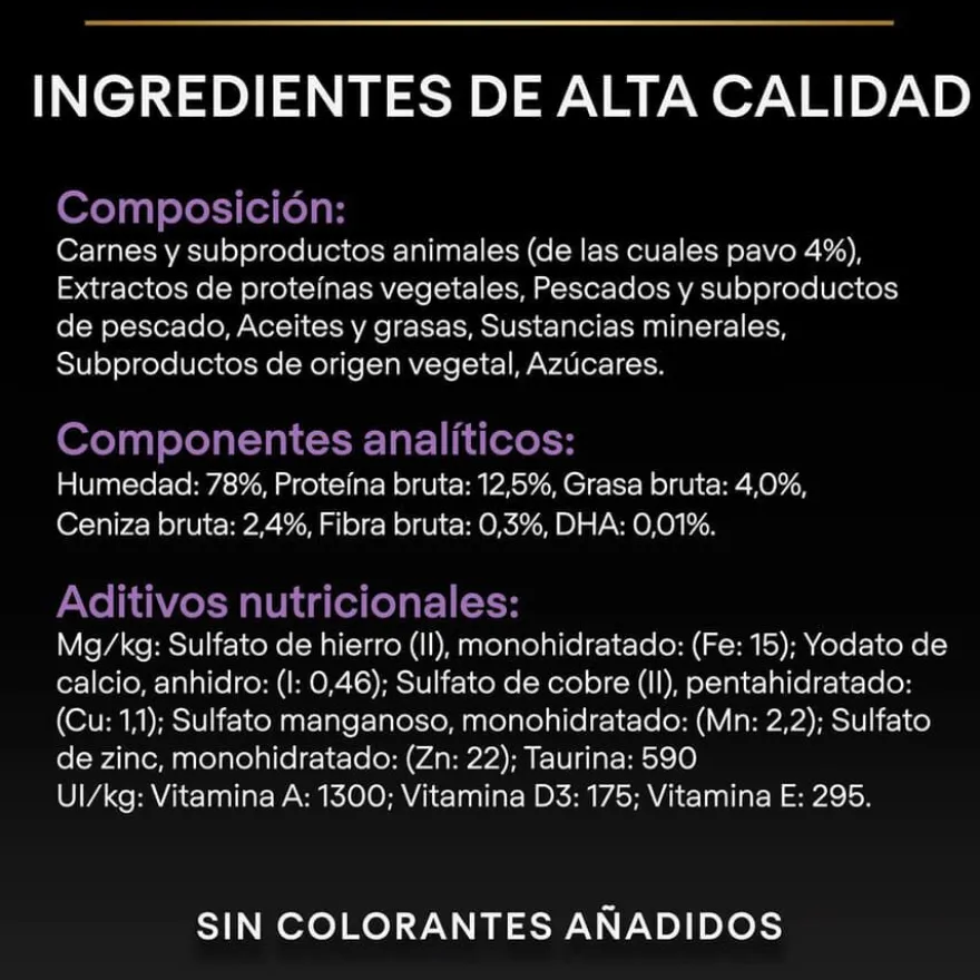 Pro Plan NutriSavour Feline Kitten Pavo en salsa sobre para gatos