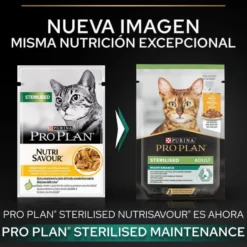 Pro Plan Sterilised Maintenance sobre con Pollo en salsa para gatos