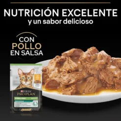 Pro Plan Sterilised Maintenance sobre con Pollo en salsa para gatos