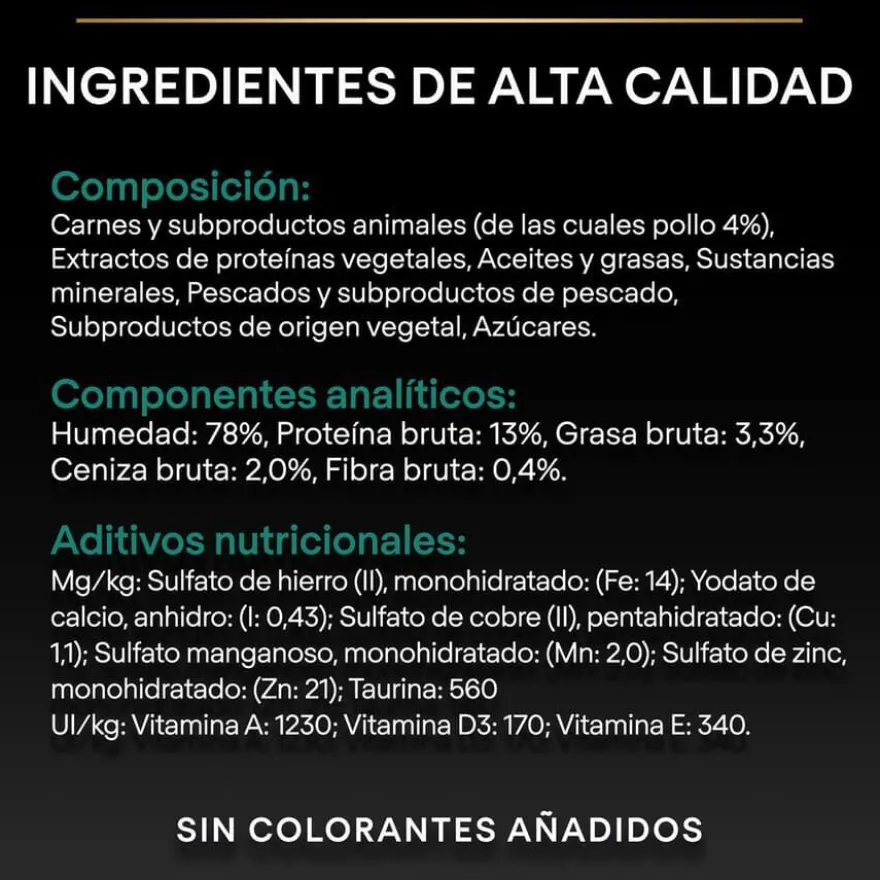 Pro Plan Sterilised Maintenance sobre con Pollo en salsa para gatos