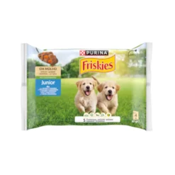 Purina Friskies Comida Humeda para perros jóvenes, con pollo y zanahoria