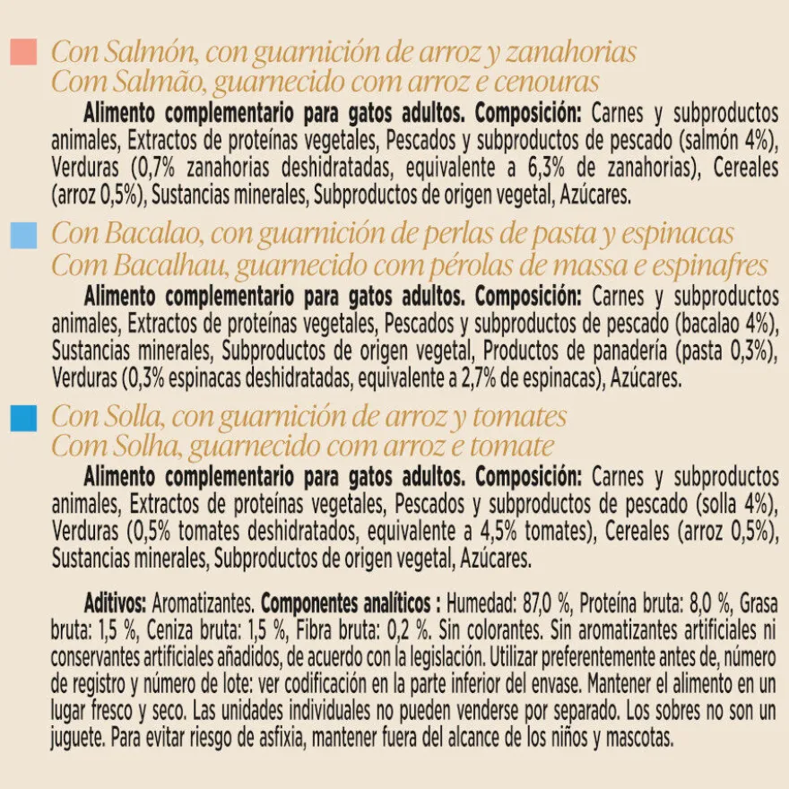 Purina Gourmet Soup Royale Sopa con Salmón, Bacalao y Solla para gatos