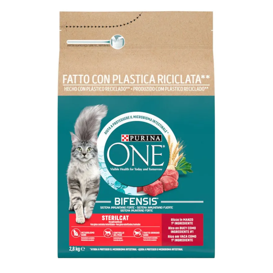 Purina One Adult Bifensis Esterilizado Buey pienso para gatos