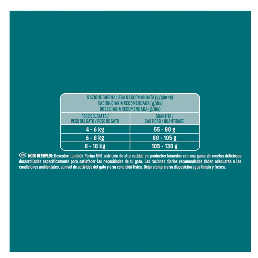 Purina One Adult Bifensis Esterilizado Salmón pienso para gatos