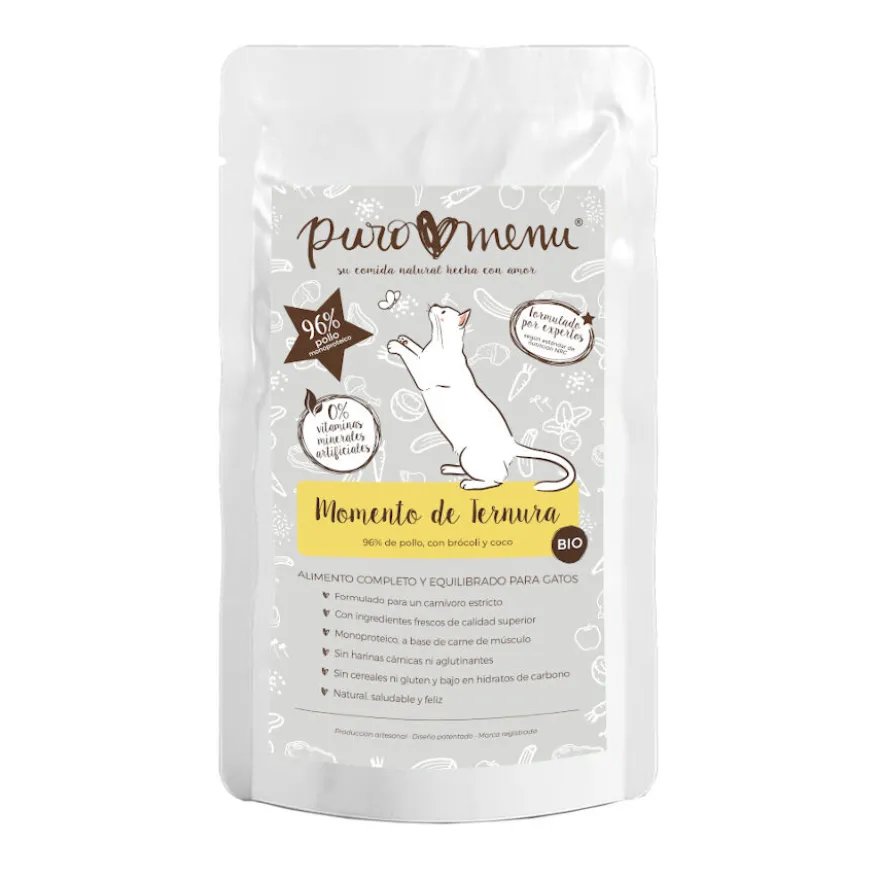 Puro Menu Bio Momento de Ternura sobre para gatos