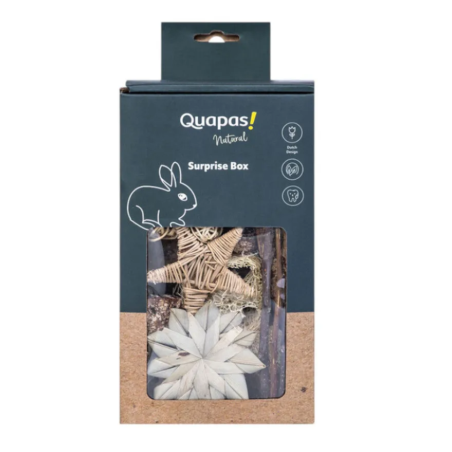 Quapas Nibble Caja Regalo Estrellas y Balones Juguete para roedores