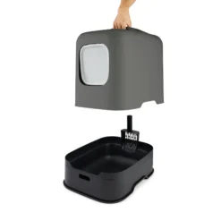 Rotho Biala Eco Arenero Antracita para gatos