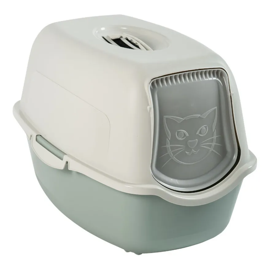 Rotho Eco Bailey Arenero Blanco y Verde Salvia para gatos