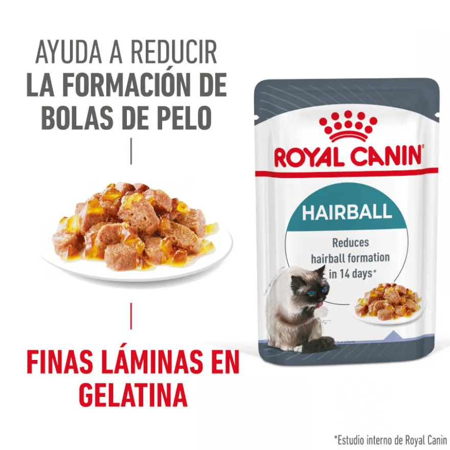 Royal Canin Hairball Care Sobre en Gelatina para gatos