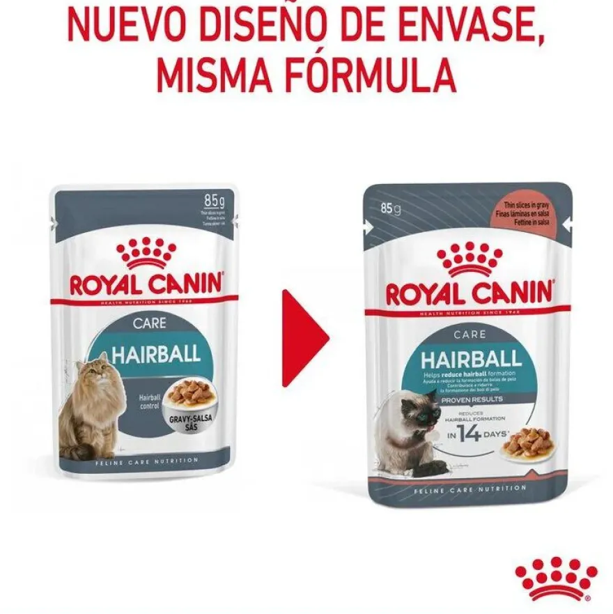Royal Canin Hairball sobre en salsa para gatos