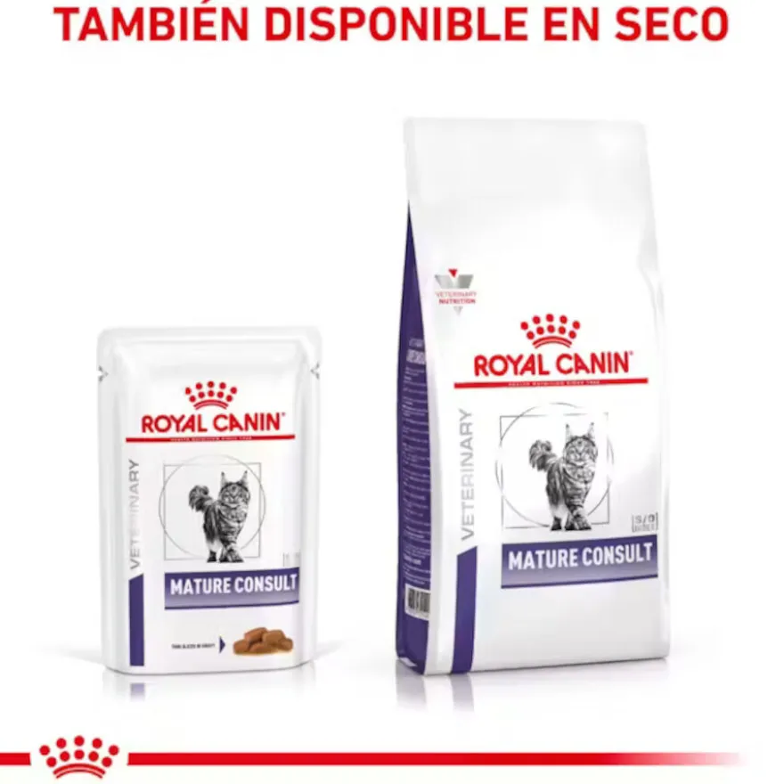 Royal Canin Mature Consult Láminas en Salsa Sobre para gatos