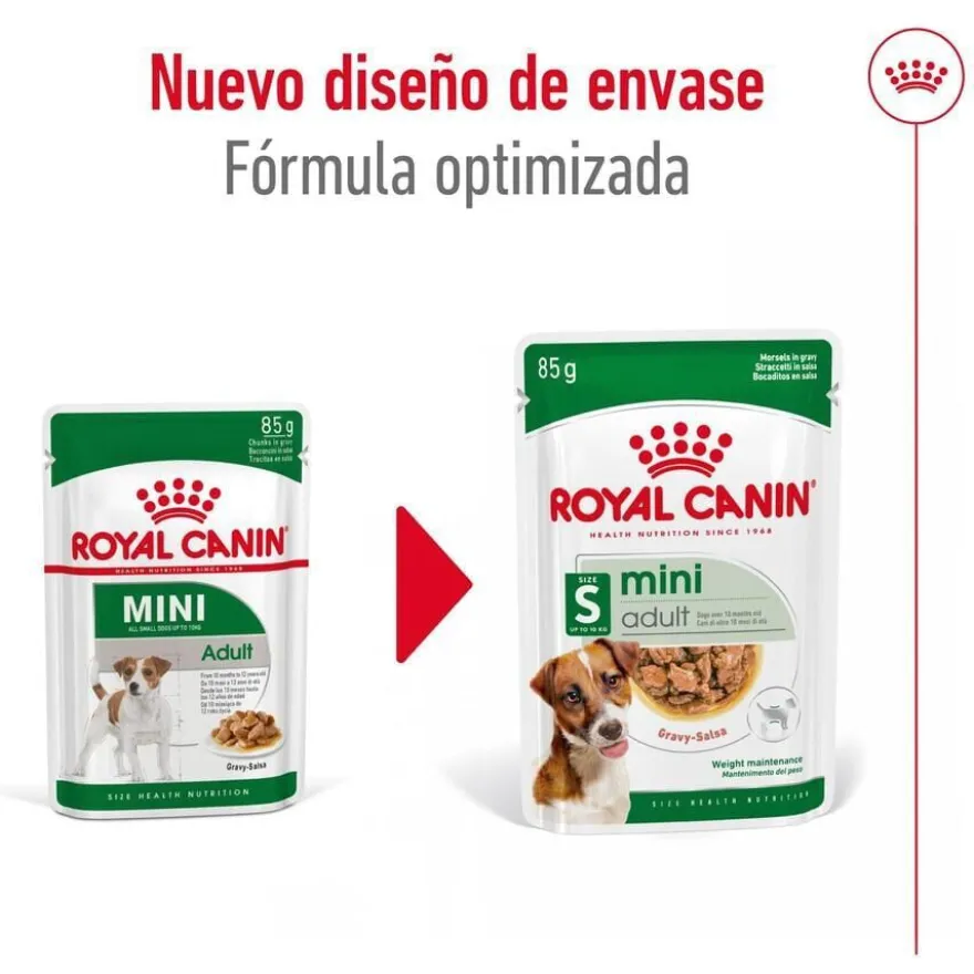 Royal Canin Mini Adult sobre en salsa para perros
