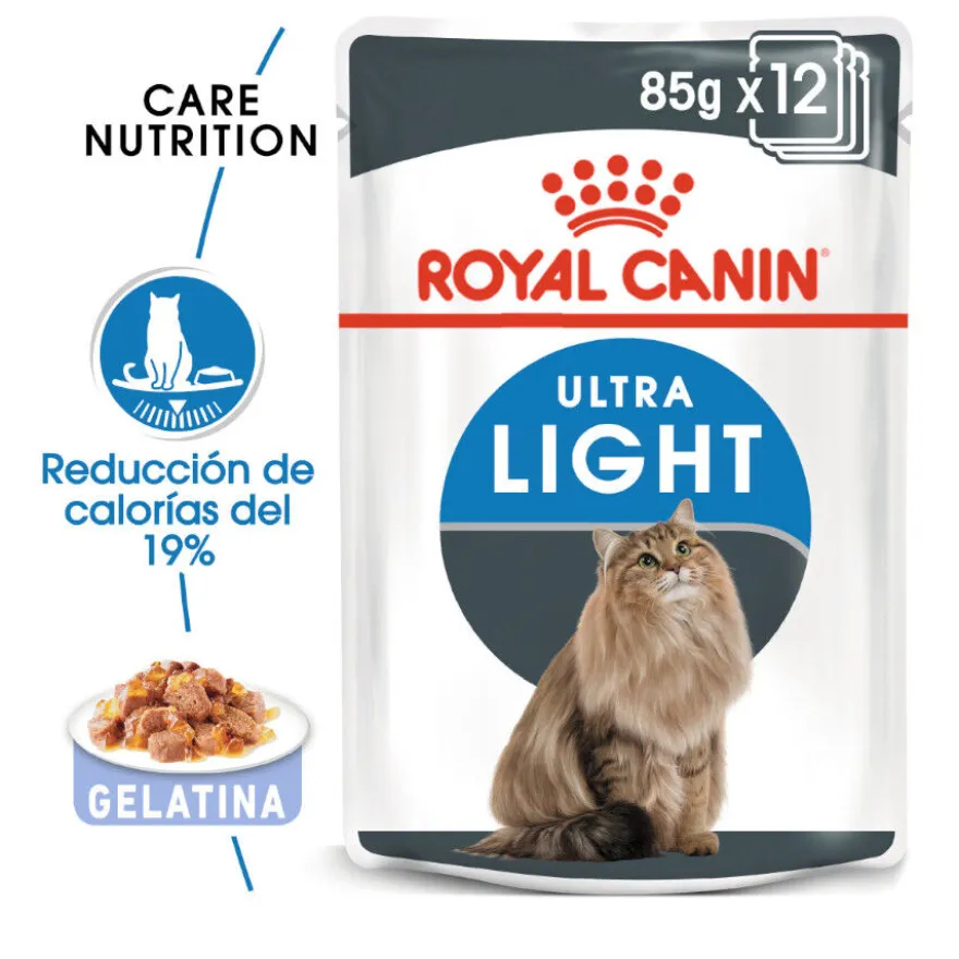 Royal Canin Ultra Light gelatina sobre para gatos