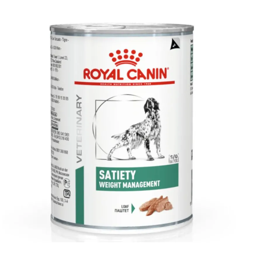 Royal Canin Veterinary Satiety Weight Management Paté lata para perros