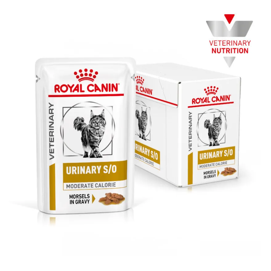 Royal Canin Veterinary Urinary Moderate Calorie sobres para gatos